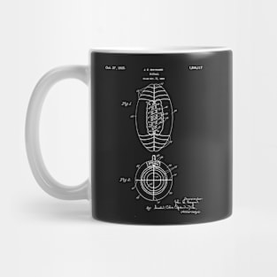 American Football Patent - Football Art - Black Chalkboard Mug